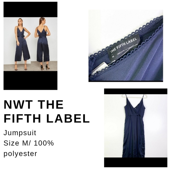 NWT Fifth Label V-neck Wrap jumpsuit - Picture 1 of 9